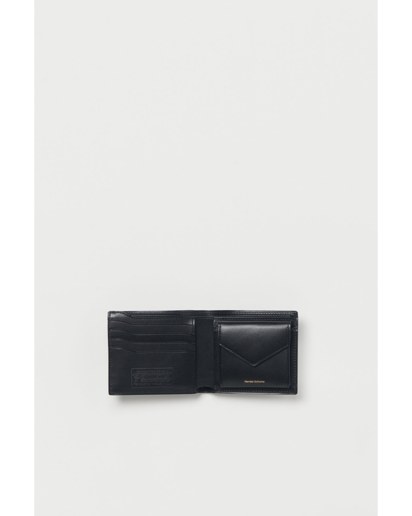 half folded wallet black/Harding emboss