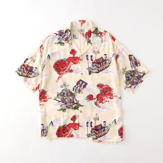 RAYON ALOHA SHIRT “ORIENTAL FESTIVAL” 39346