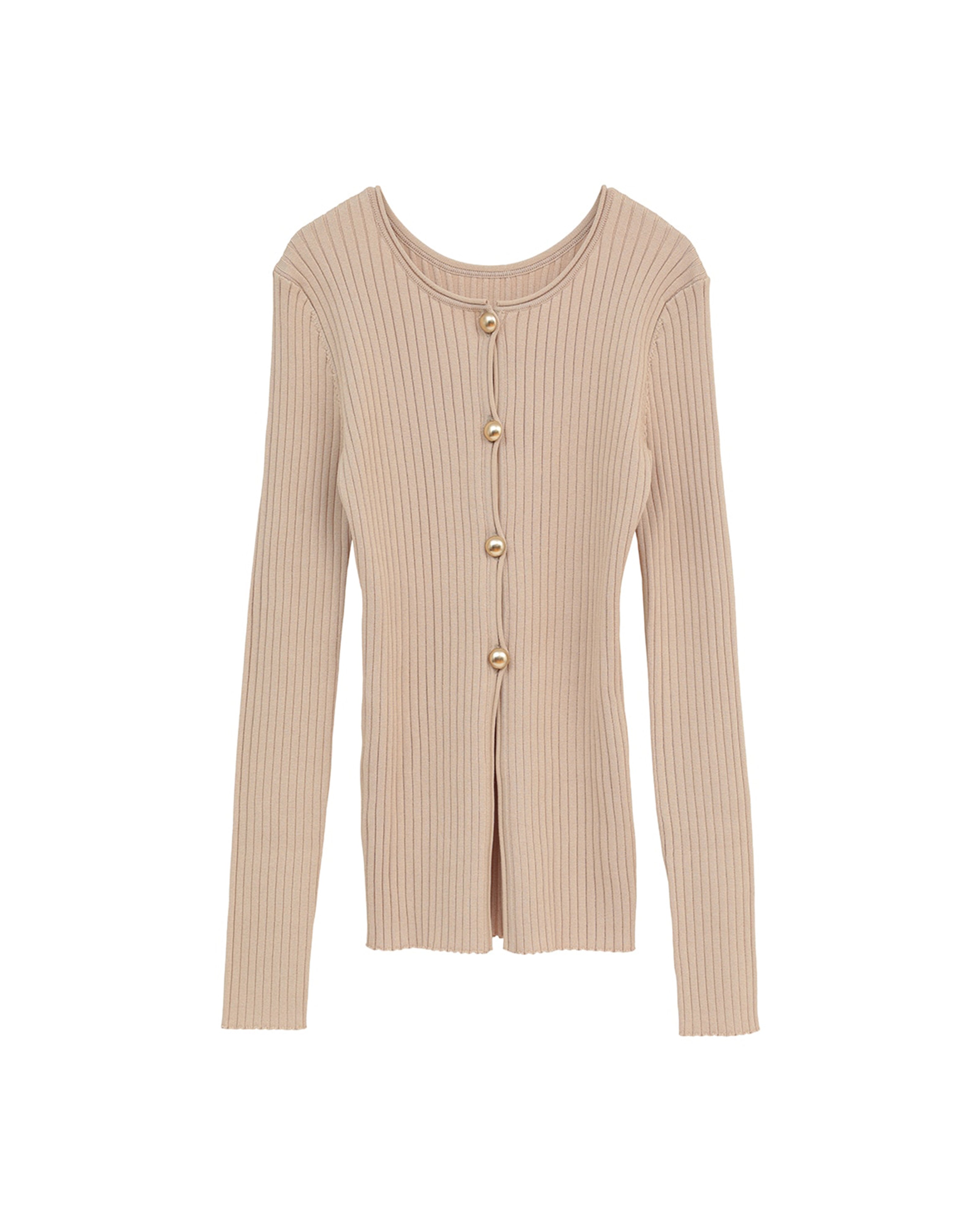 W FACE GOLD BUTTON KNIT TOPS – TIME AFTER TIME