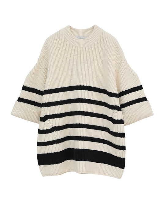 OVER HALF SLEEVE KNIT TOPS