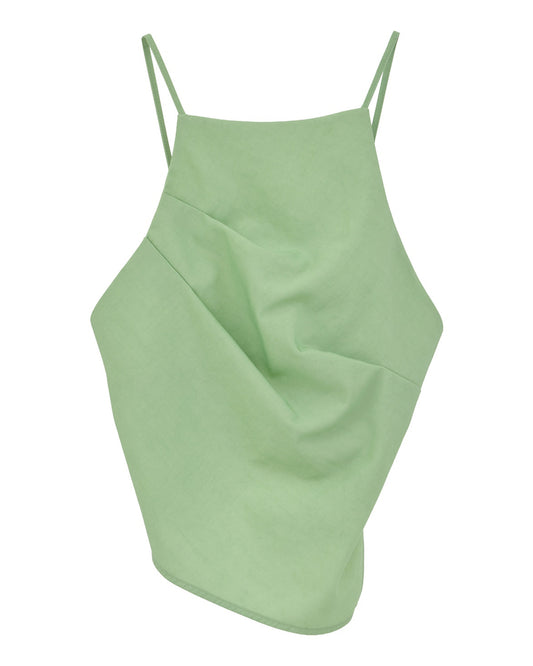 WOOL NYLON TUCK DRAPE CAMISOLE