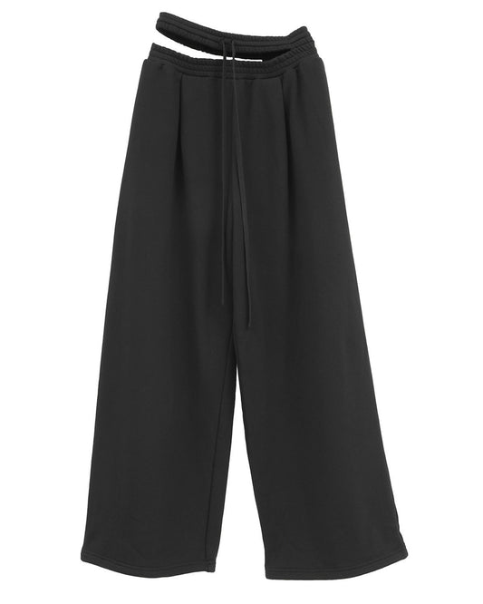 SLASH WAIST SWEAT PANTS