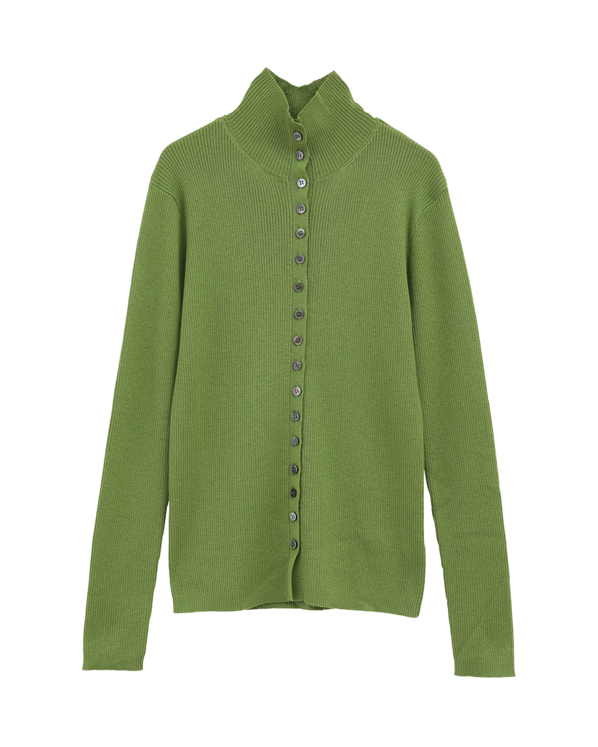 CLANE - ダブルフェイス ボタン ニット トップス - W FACE BUTTON KNIT TOPS - WHITE | ADDICT WEB  SHOP