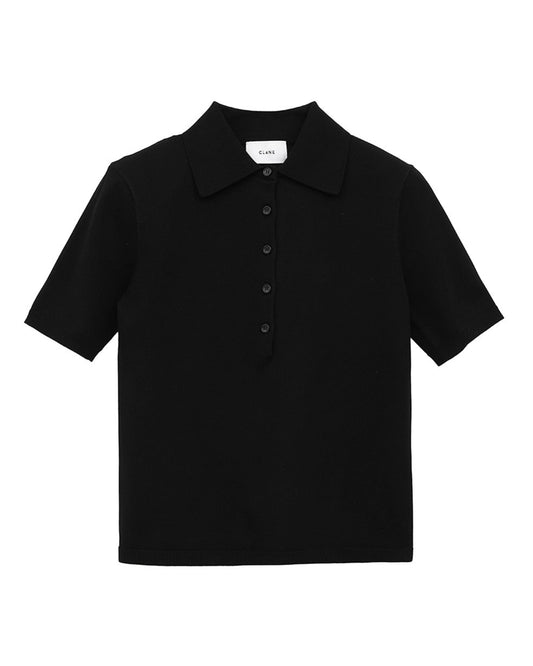 SHOULDER PADS POLO KNIT TOPS