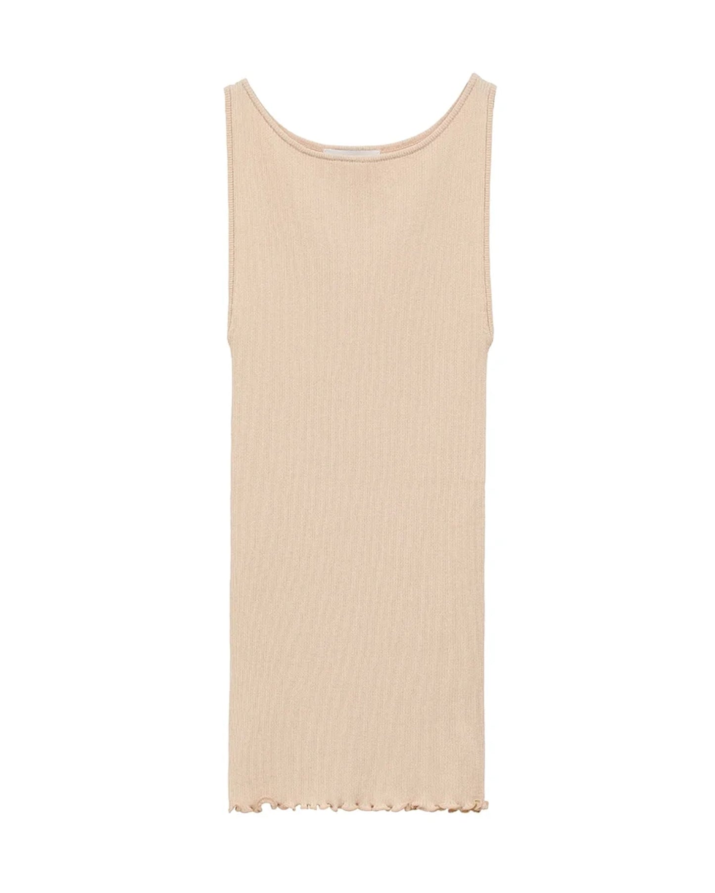 BOAT NECK RIB KNIT TANK TOP