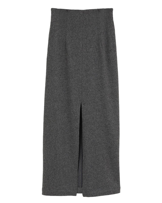 TEXTURE SLIT SKIRT