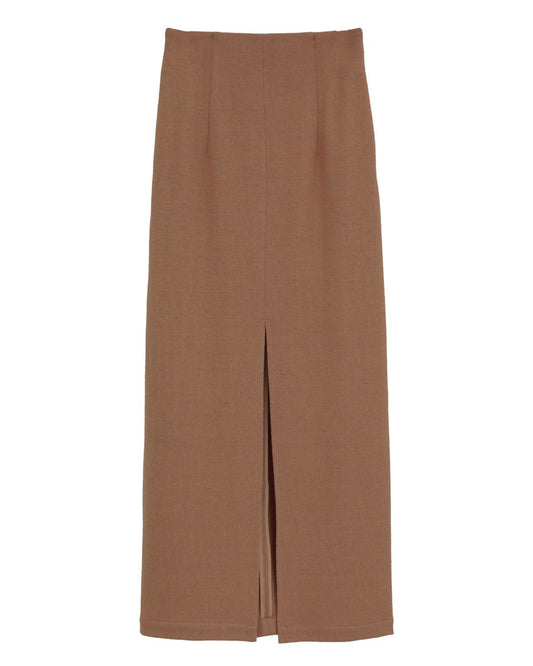 TEXTURE SLIT SKIRT