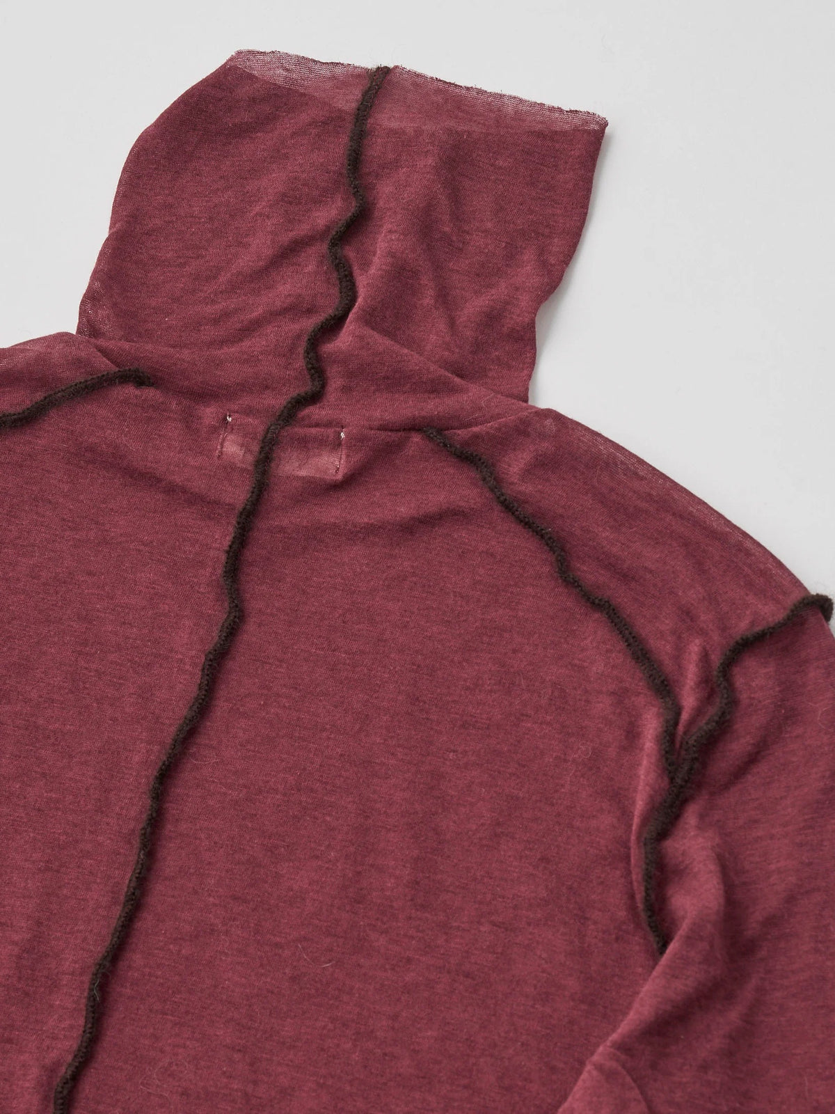 cashmere&supima cotton gauze jersey turtle-neck Tee