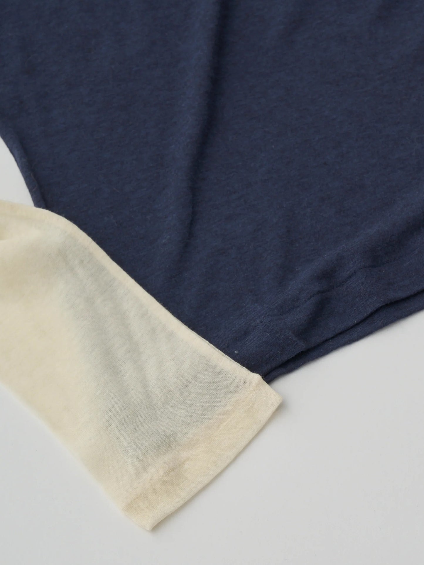 cashmere&supima cotton gauze jersey baseball Tee