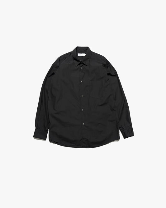 Broad Regular Collar Shirt BLACK