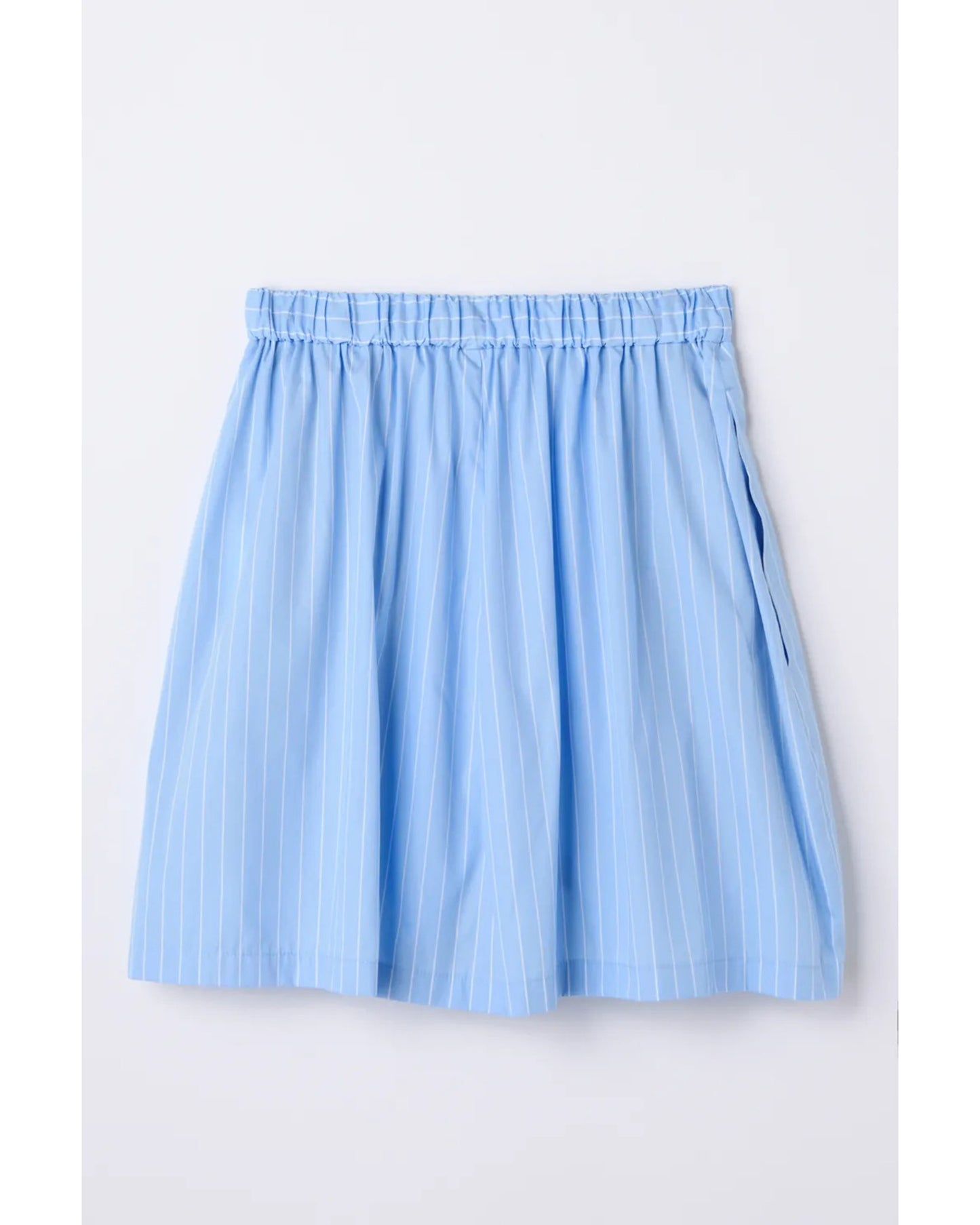 C/PEストライプ Drawstringキュロット