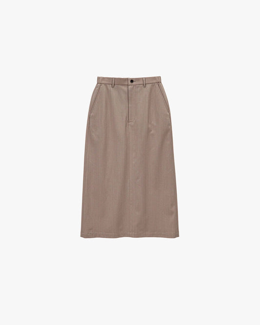 Techno Wool Twill Boxy Skirt