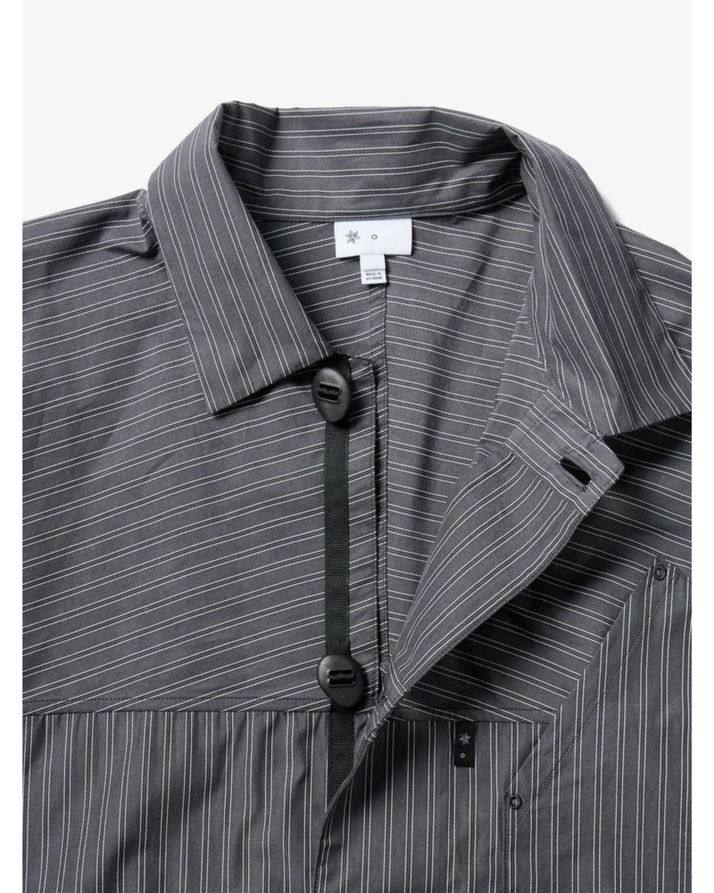 Reflective Striped Shirt  DEEP CHARCOAL