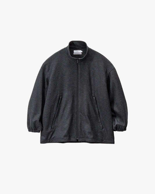 Wool Smooth Flannel Track Blouson GRAY