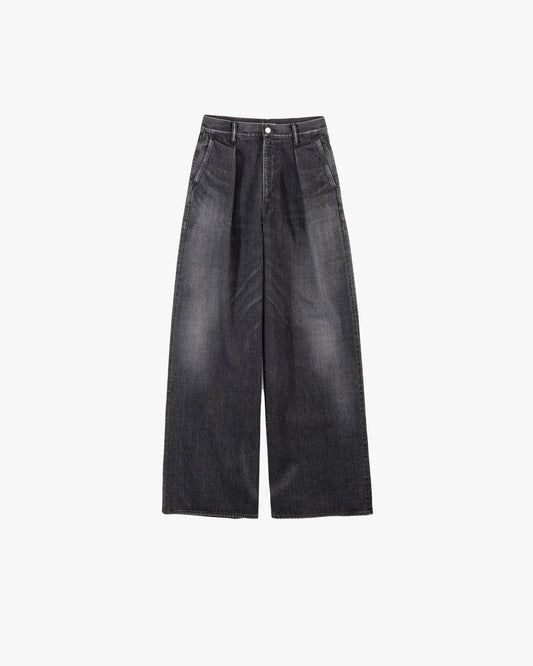 Selvage Denim Two Tuck Wide Pants