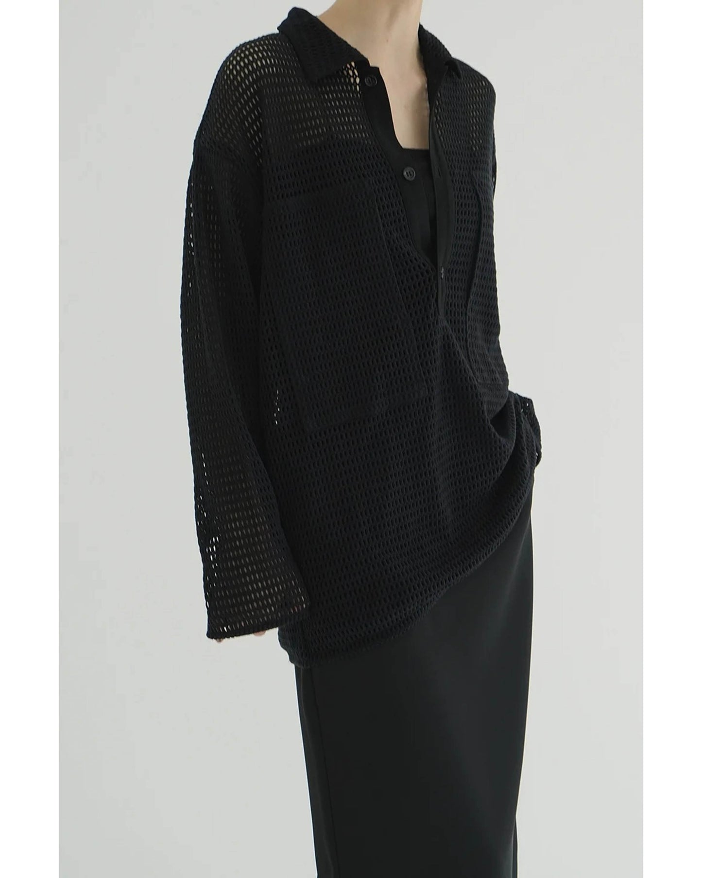MESH POCKET OVER SHIRT