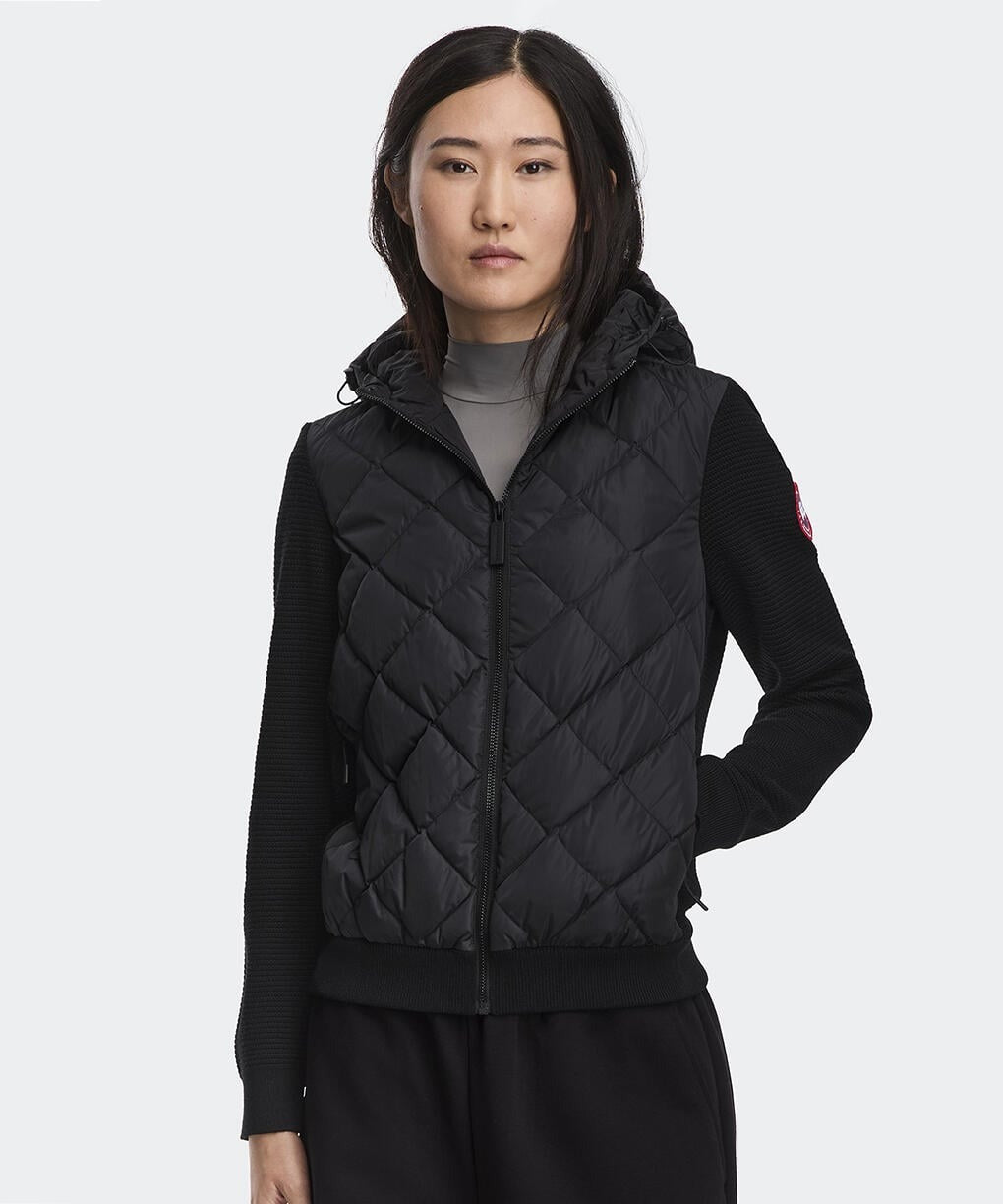 Hybridge Quilted Knit Hoody