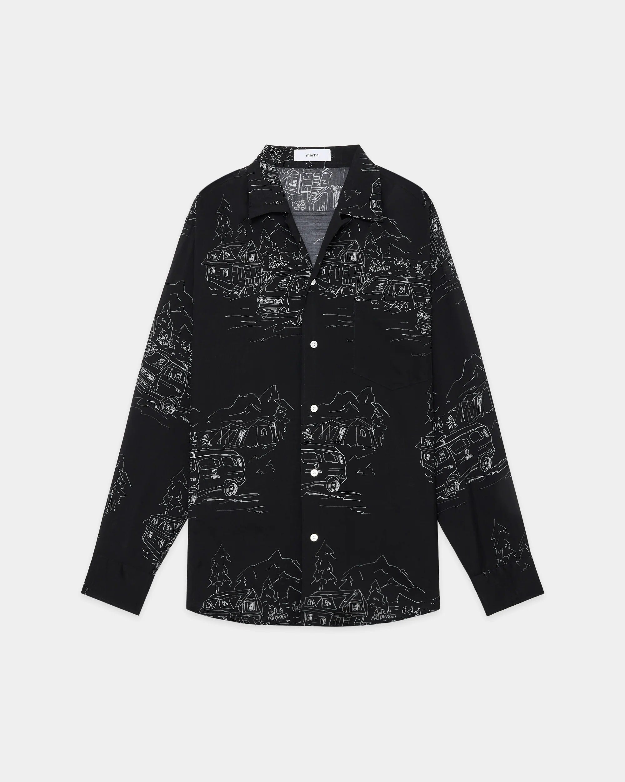 OPEN COLLAR L/S SHIRT – TIME AFTER TIME