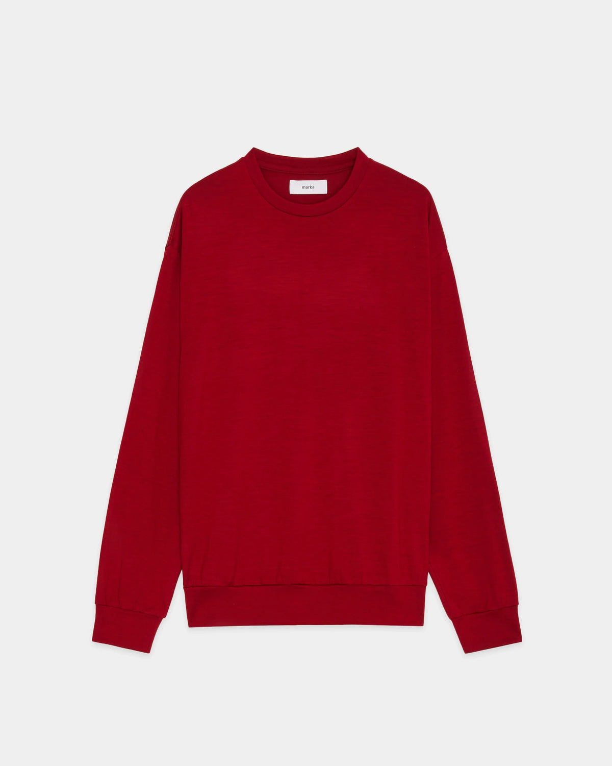CREW NECK L/S TEE RED