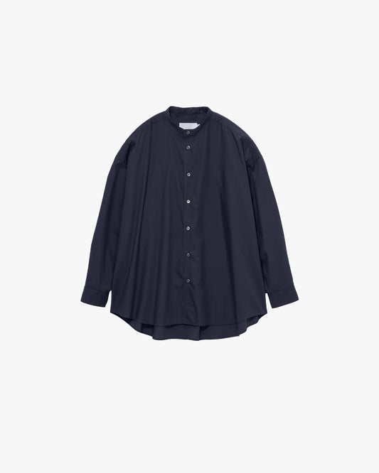 Broad L/S Oversized Band Collar Shirt