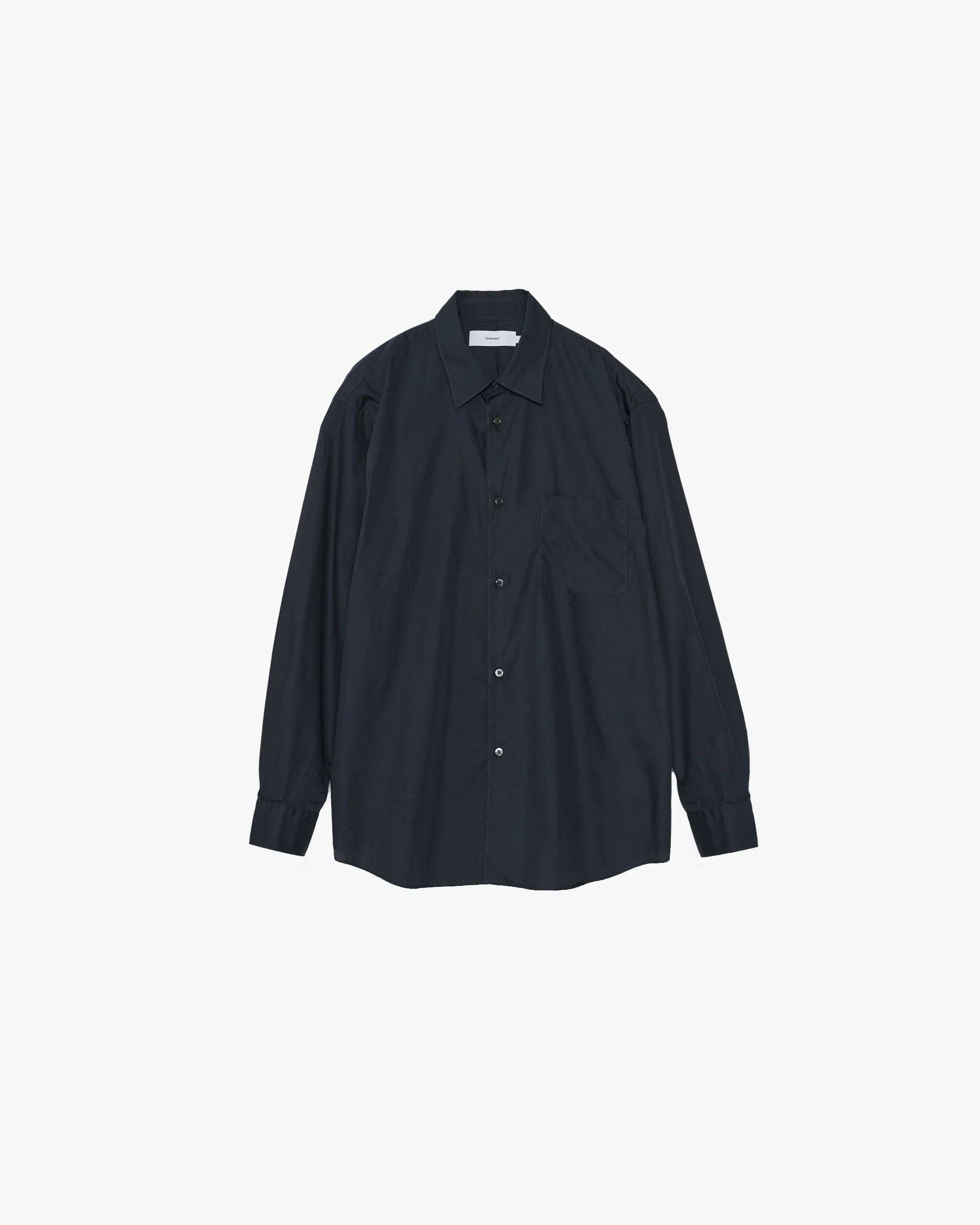 Graphpaper・BROAD REGULAR COLLAR 3 Broad Regular Collar Shirt NAVY – TIME AFTER TIME