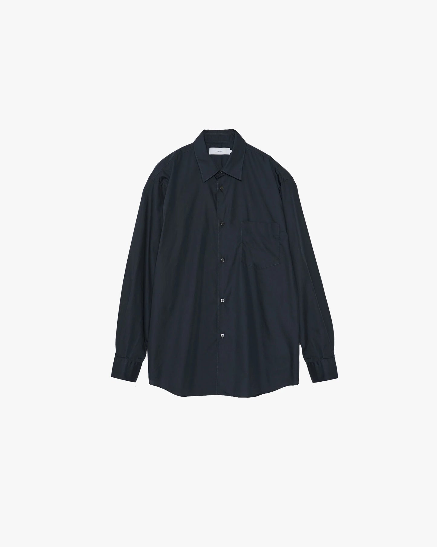 Broad Regular Collar Shirt NAVY
