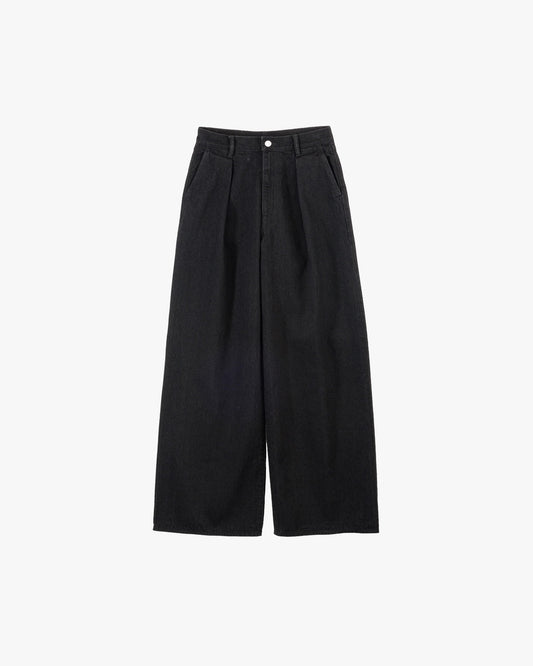Selvage Denim Two Tuck Wide Pants