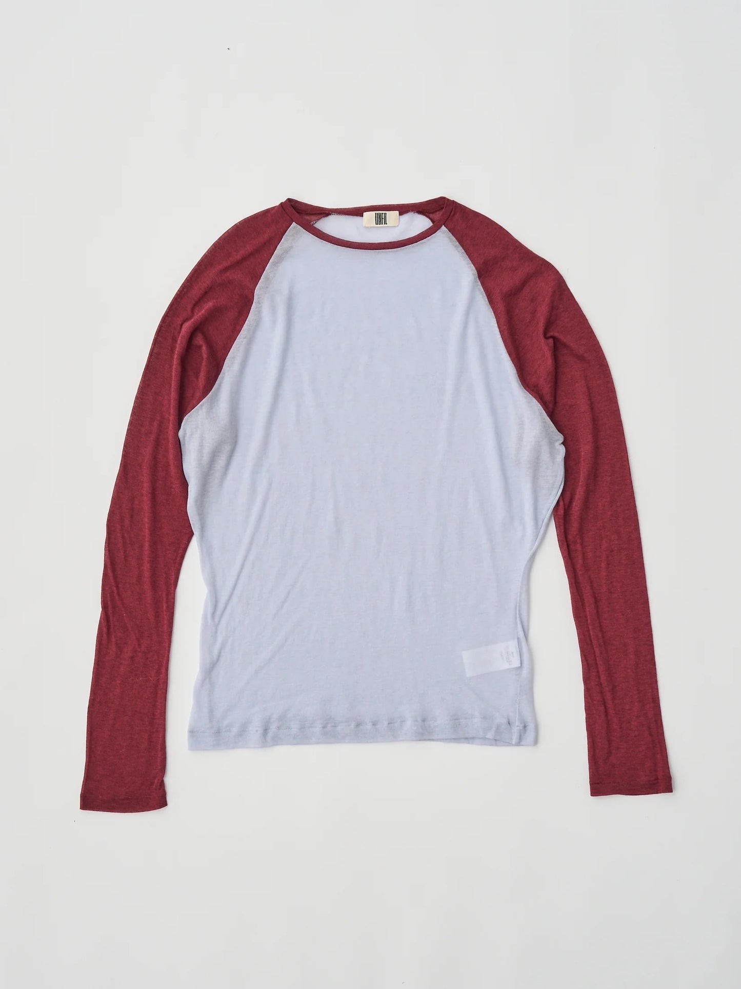 cashmere&supima cotton gauze jersey baseball Tee