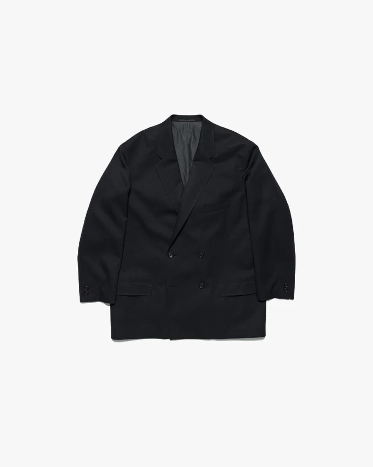 Scale Off Wool Double Jacket BLACK
