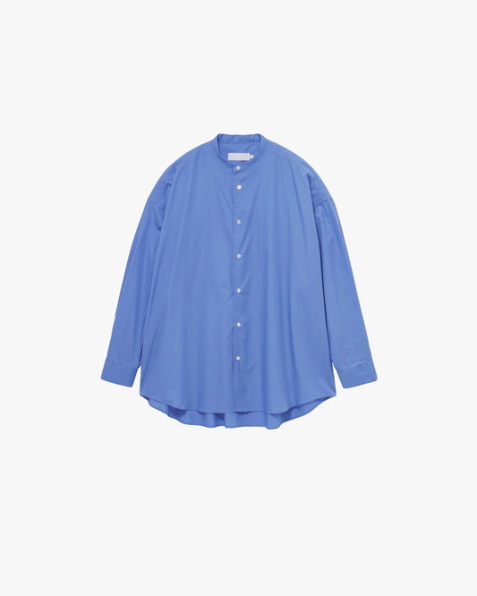 Broad L/S Oversized Band Collar Shirt