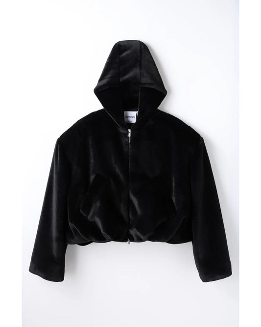 ECO Fur フーテッドショートコート