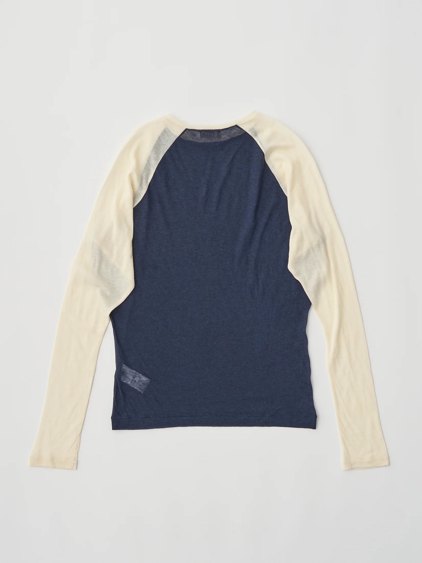 cashmere&supima cotton gauze jersey baseball Tee