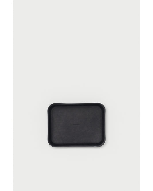 leather tray M black