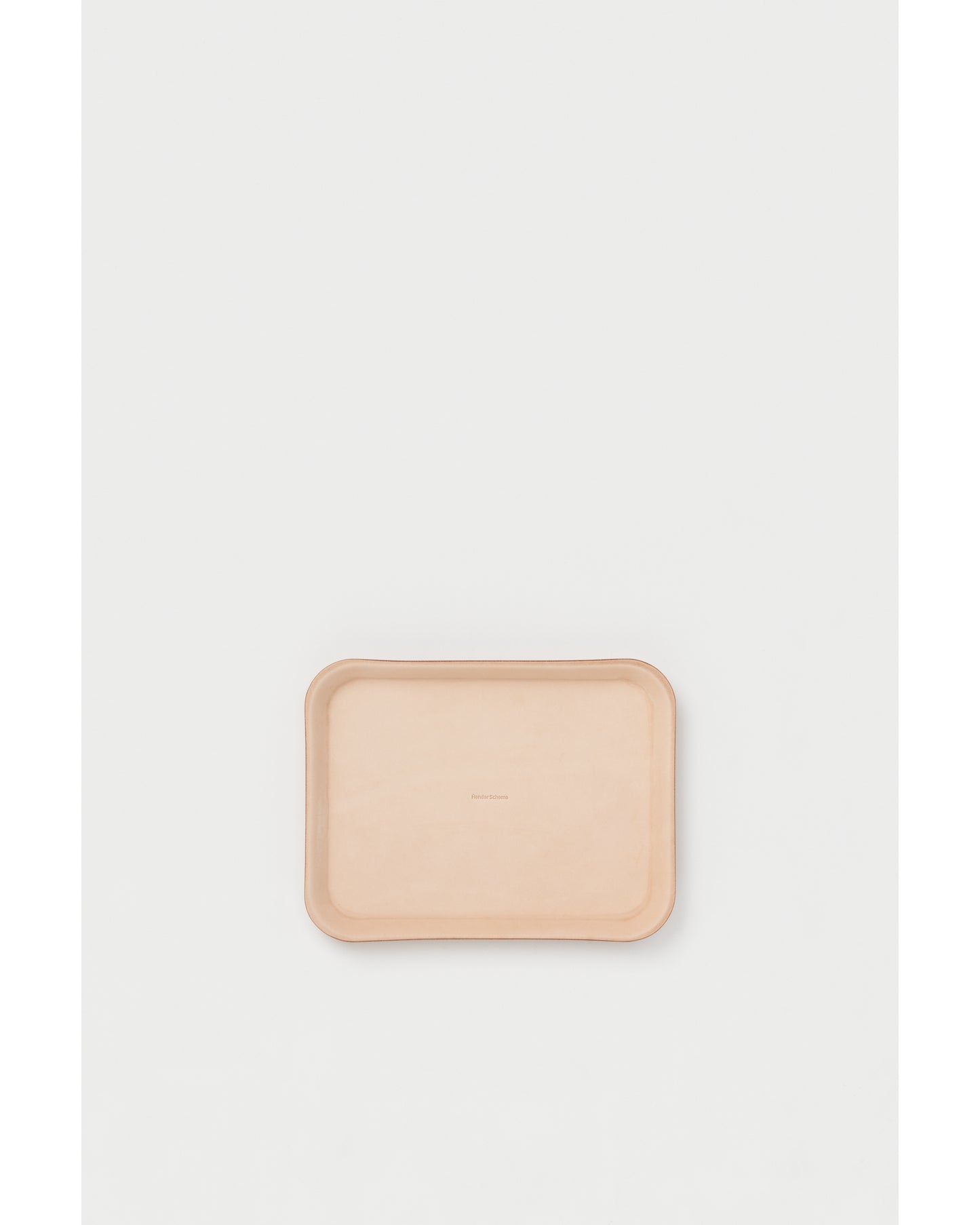 leather tray M natural