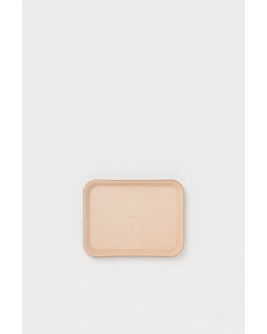 leather tray M natural