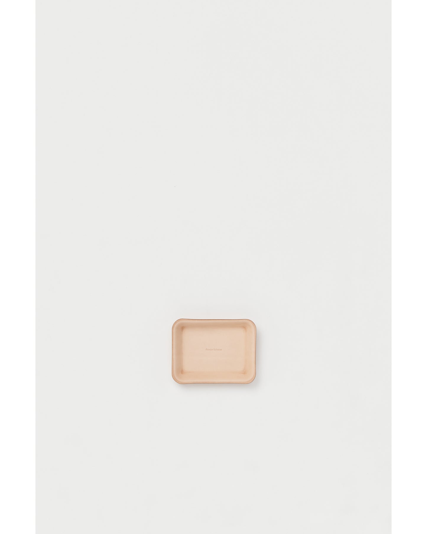 leather tray S natural