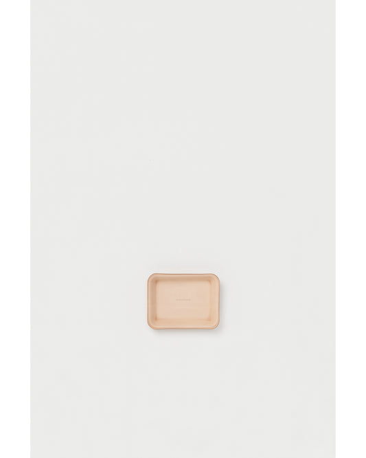 leather tray S natural