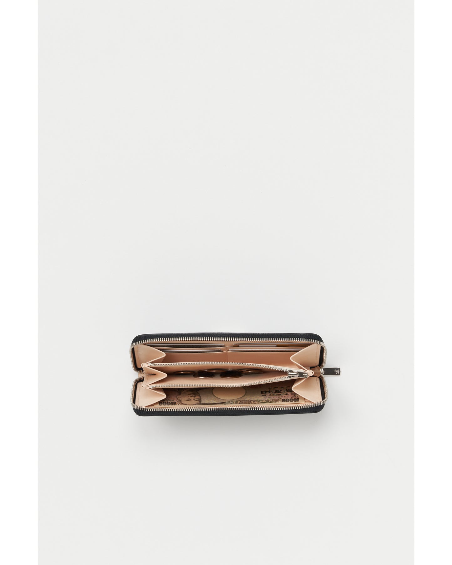 long zip purse black