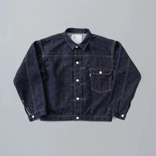 #001 T-BACK DENIM JACKET ONE-WASHED