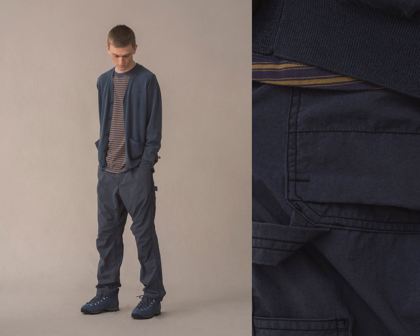 WORKER TROUSERS NYLON OXFORD PIGMENT DYE