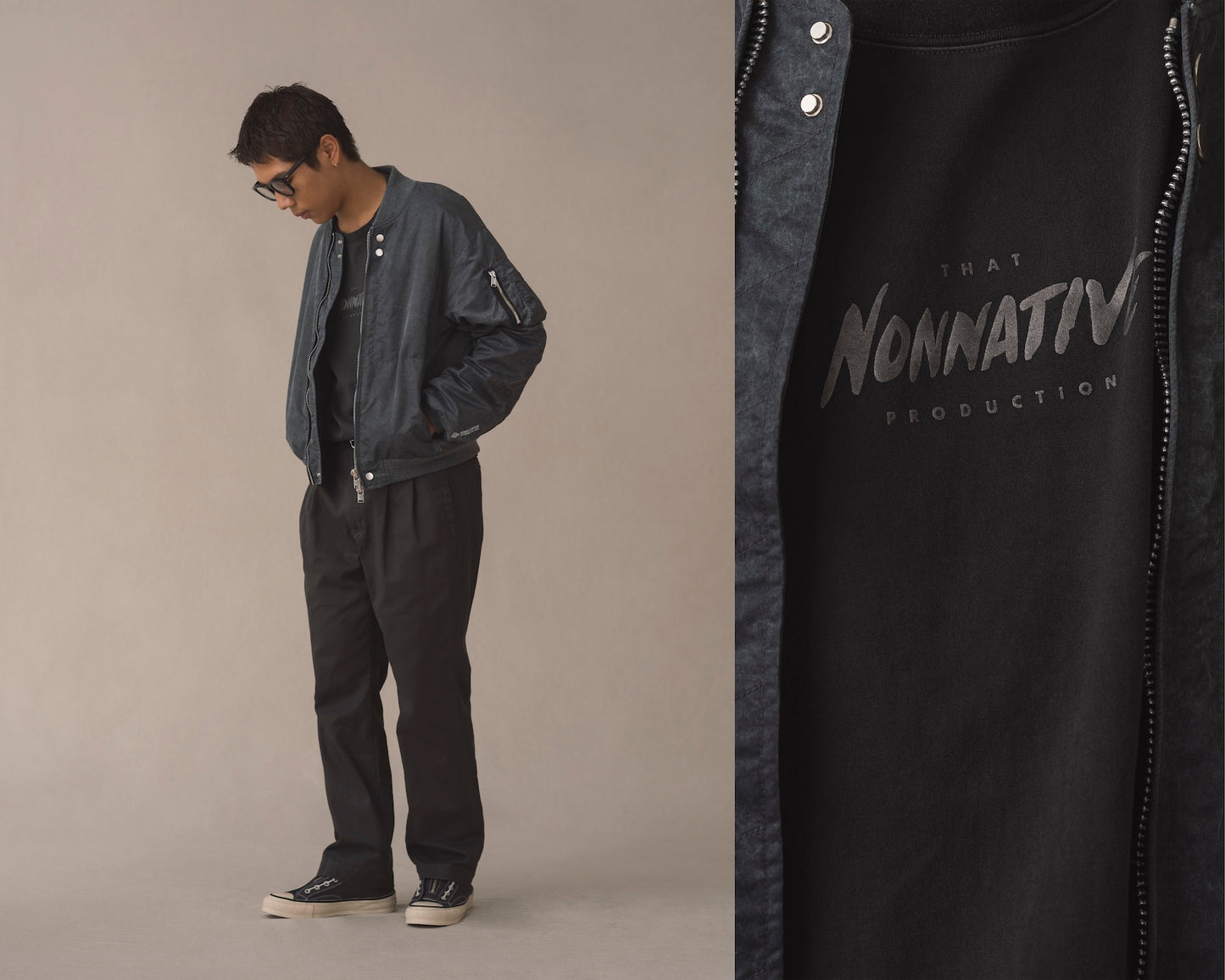 OFFICER CHINO TROUSERS COTTON TWILL PIGMENT DYE