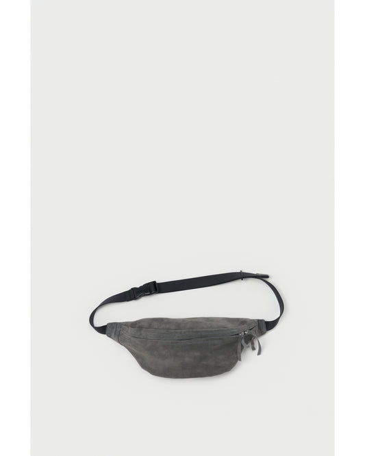 pig waist pouch bag dark gray