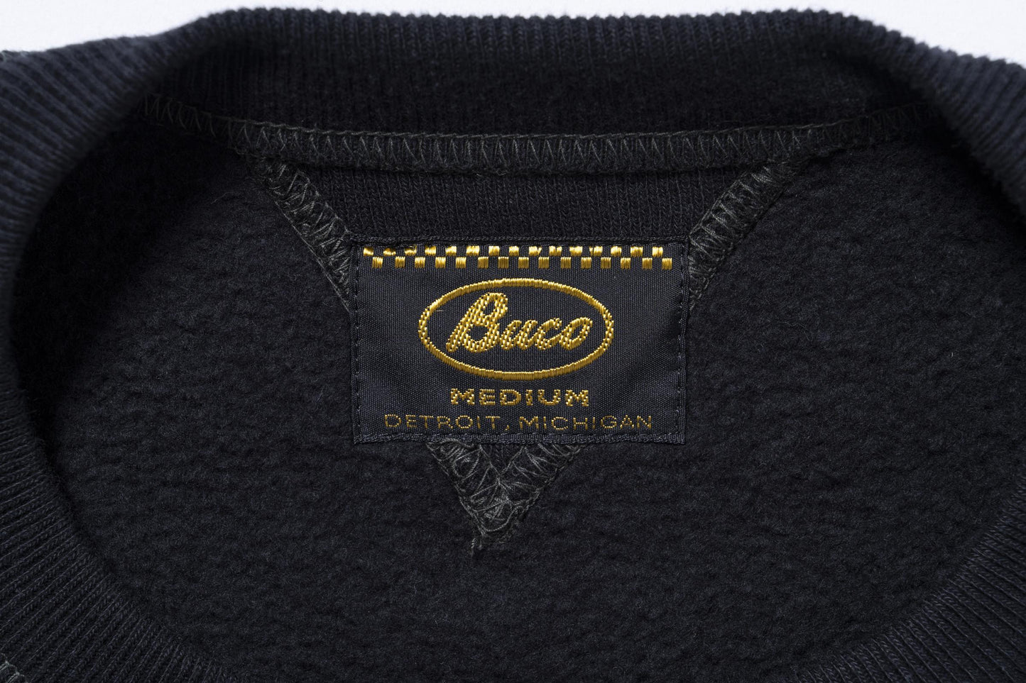 BUCO STRIPED-SLEEVE SWEATSHIRT