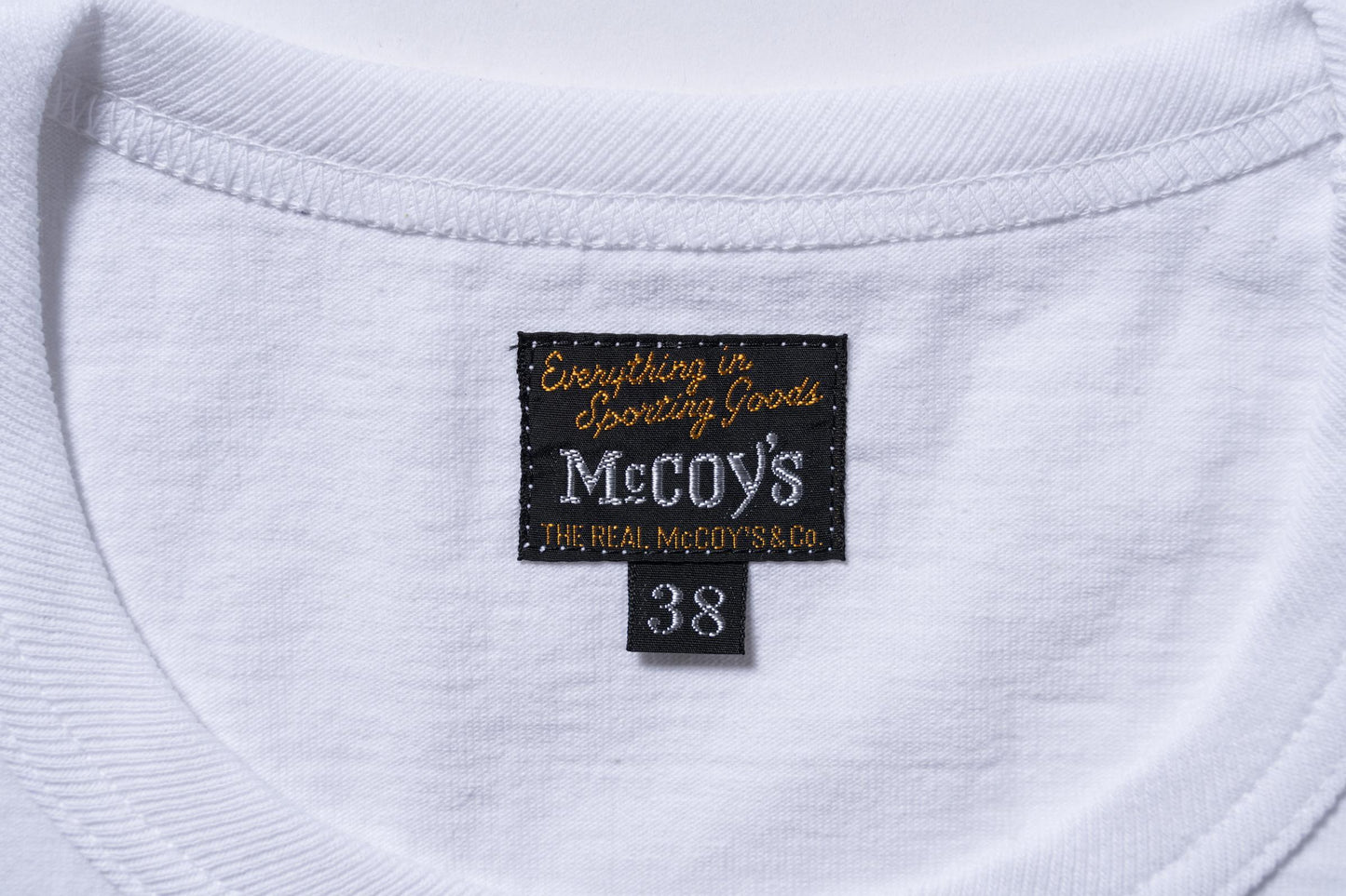 THE REAL McCOY'S LOGO TEE L/S