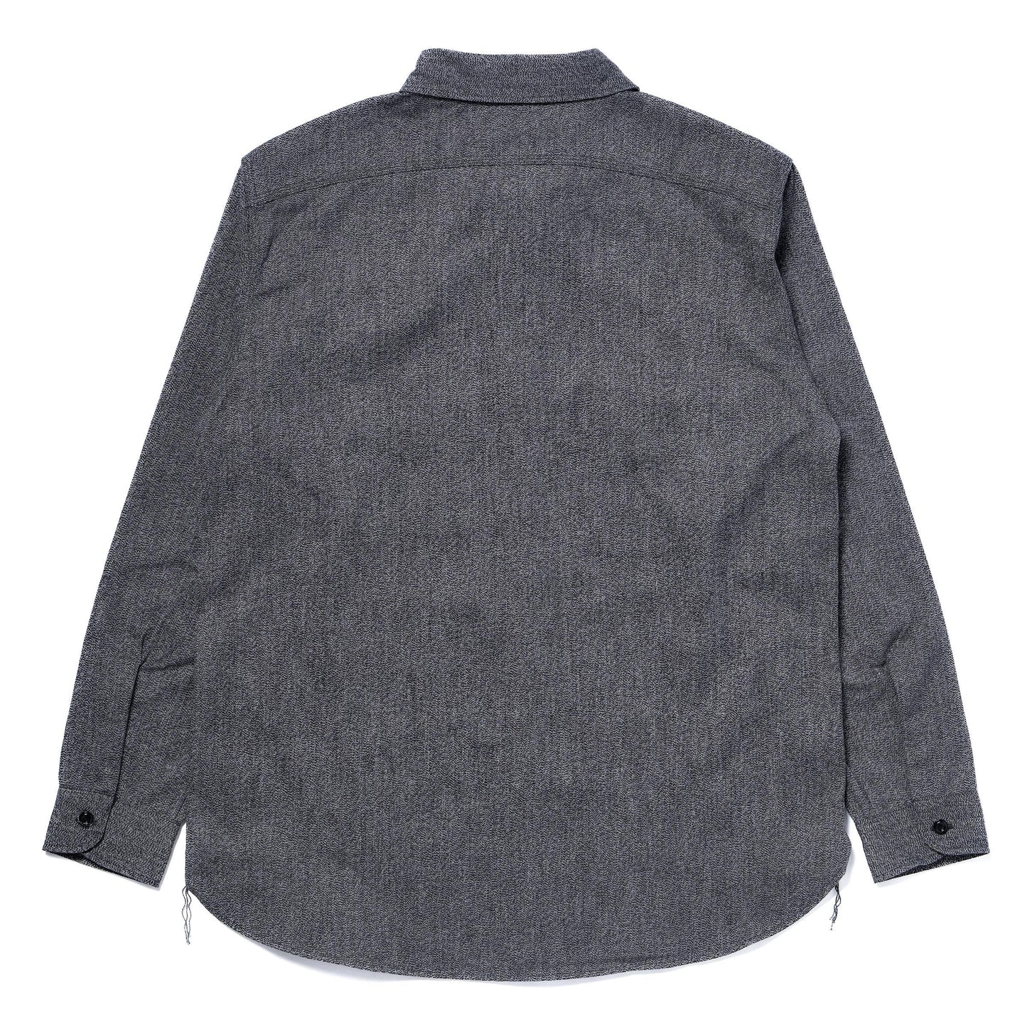 8HU CIGARETTE POCKET MOCK-TWIST CHAMBRAY WORK SHIRT