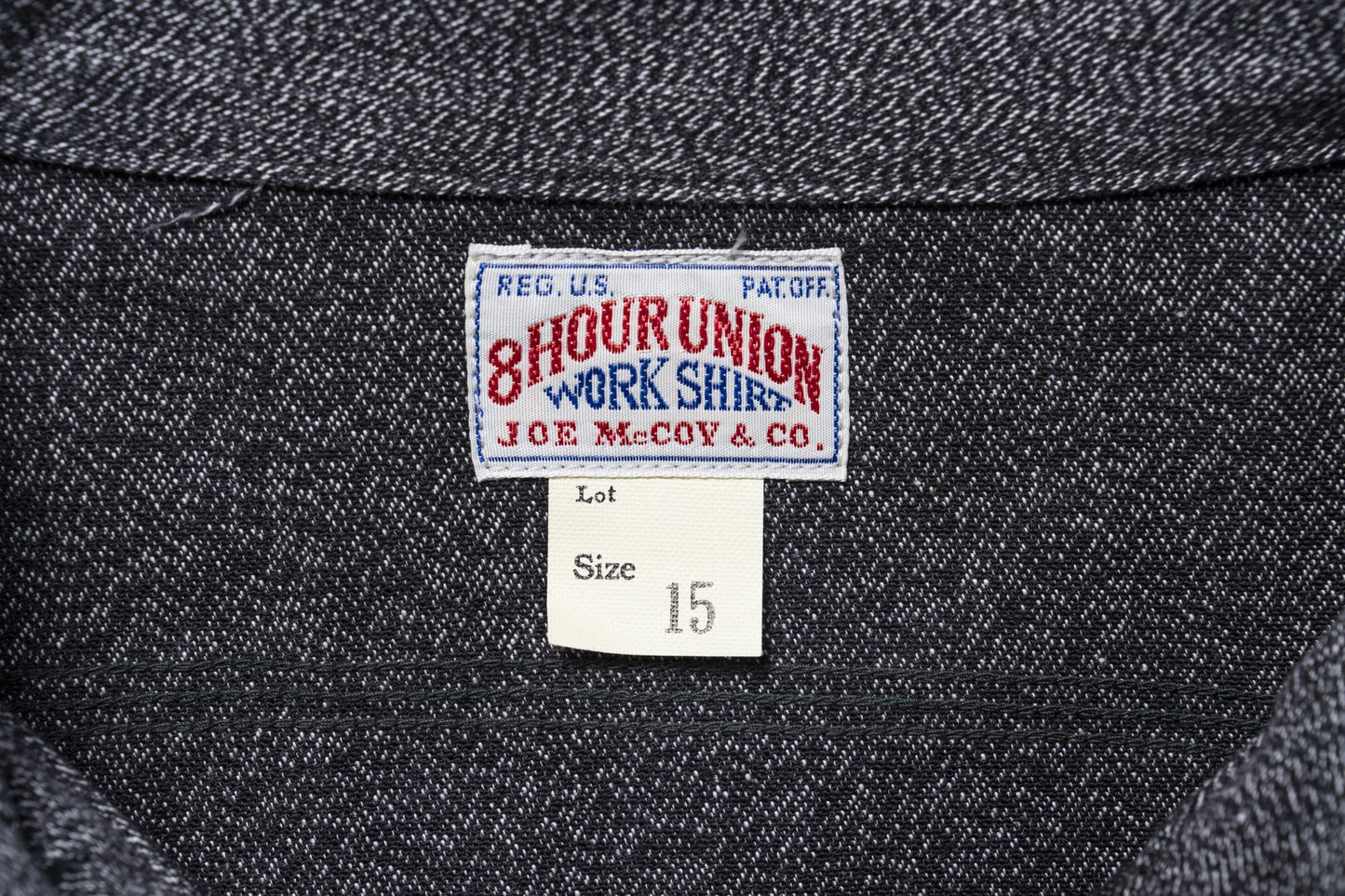 8HU CIGARETTE POCKET MOCK-TWIST CHAMBRAY WORK SHIRT