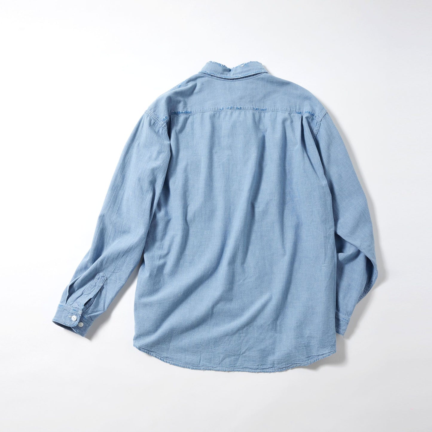 CHAMBRAY L/S WORK SHIRT DAMAGE WASHED 29345