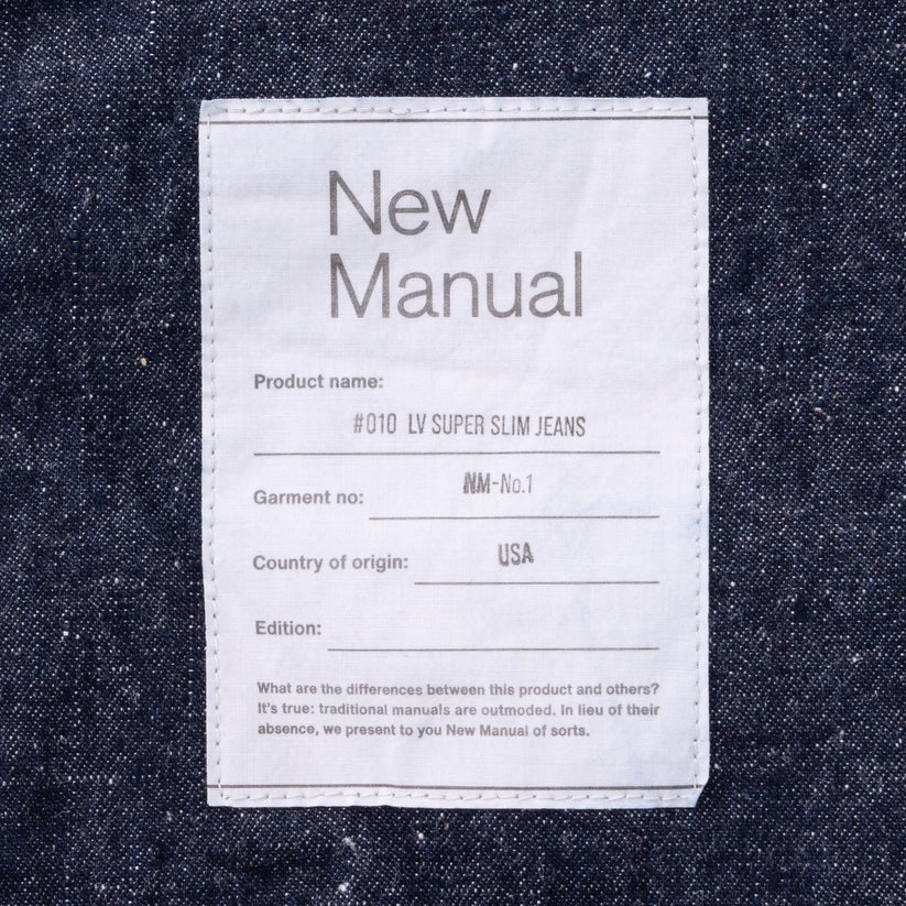 #010 LV SUPER SLIM JEANS INDIGO ONE-WASHED