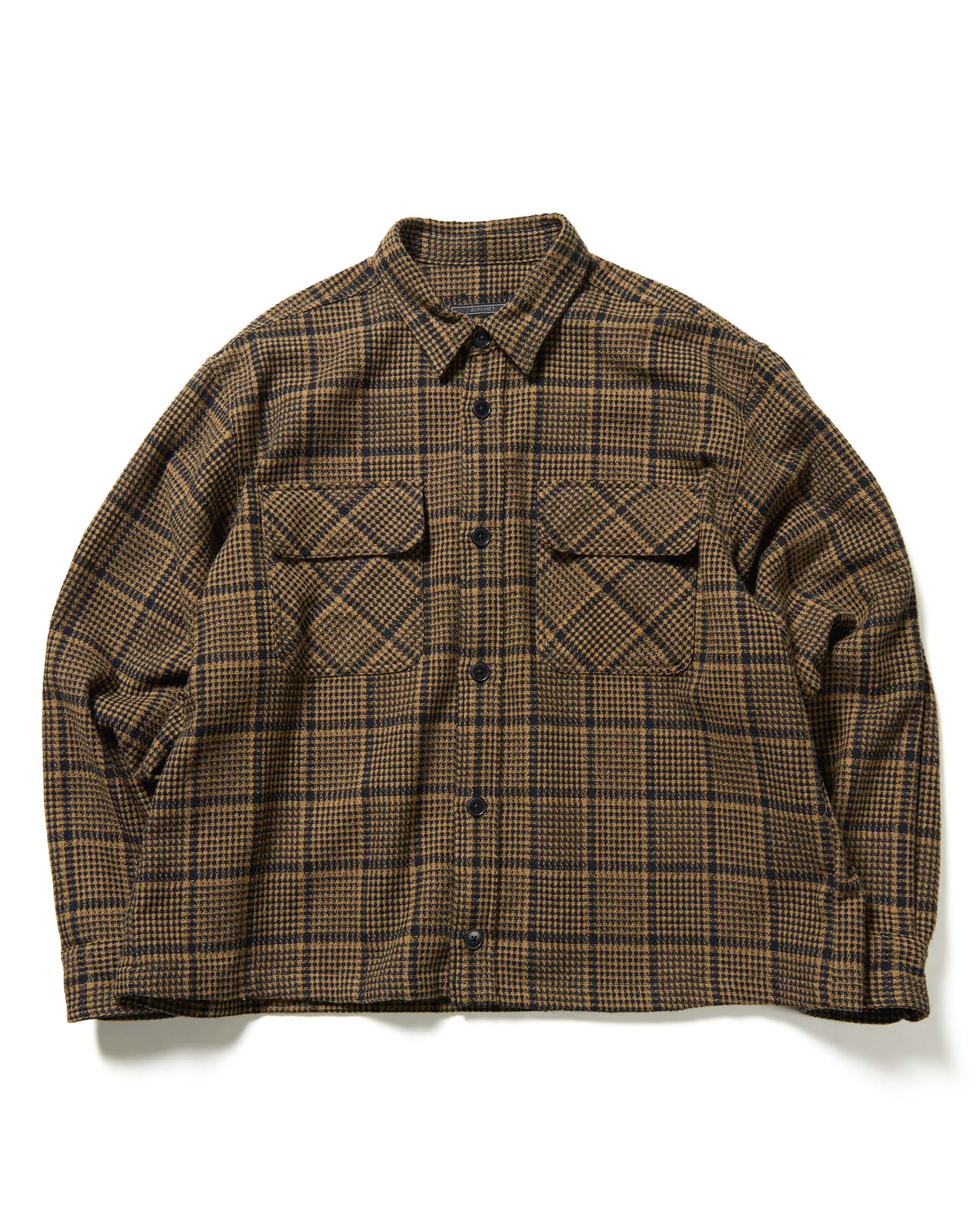 TWEED COTTON CHECK CPO SHIRT