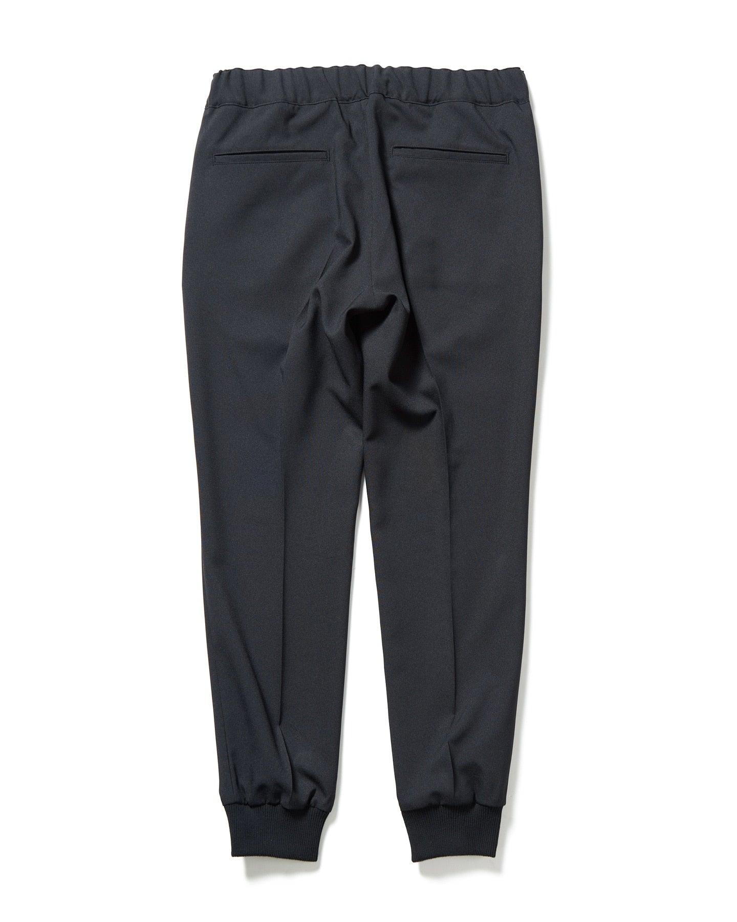 STRETCH WOVEN CLOTH SLIM FIT RIBBED PANTS